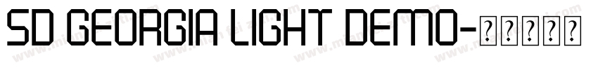 SD Georgia Light Demo字体转换